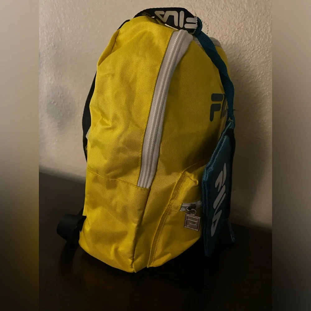 Fila Hailee Mini Backpack Yellow | Detachable Pouch School Travel Bag